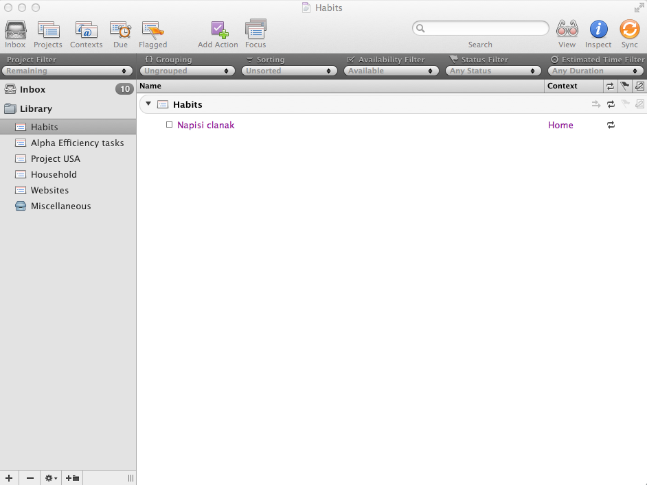 desktop client omnifocus