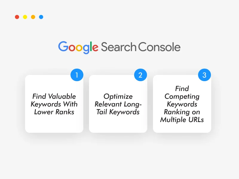 You can use Google Search Console as a keyword ranking tools to achieve various benefits.
