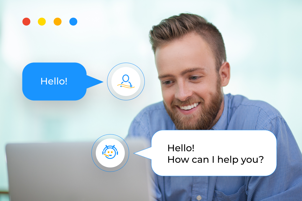 Use chatbots assisted by humans