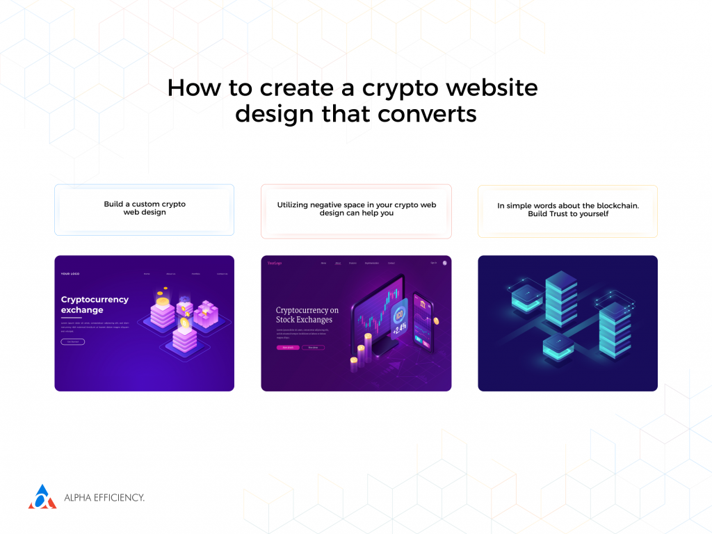 steps to create crypto website that converts