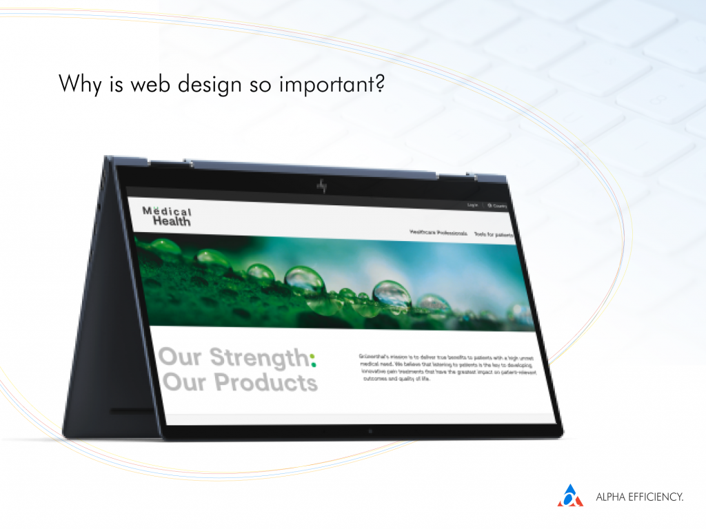 why web design is important tablet