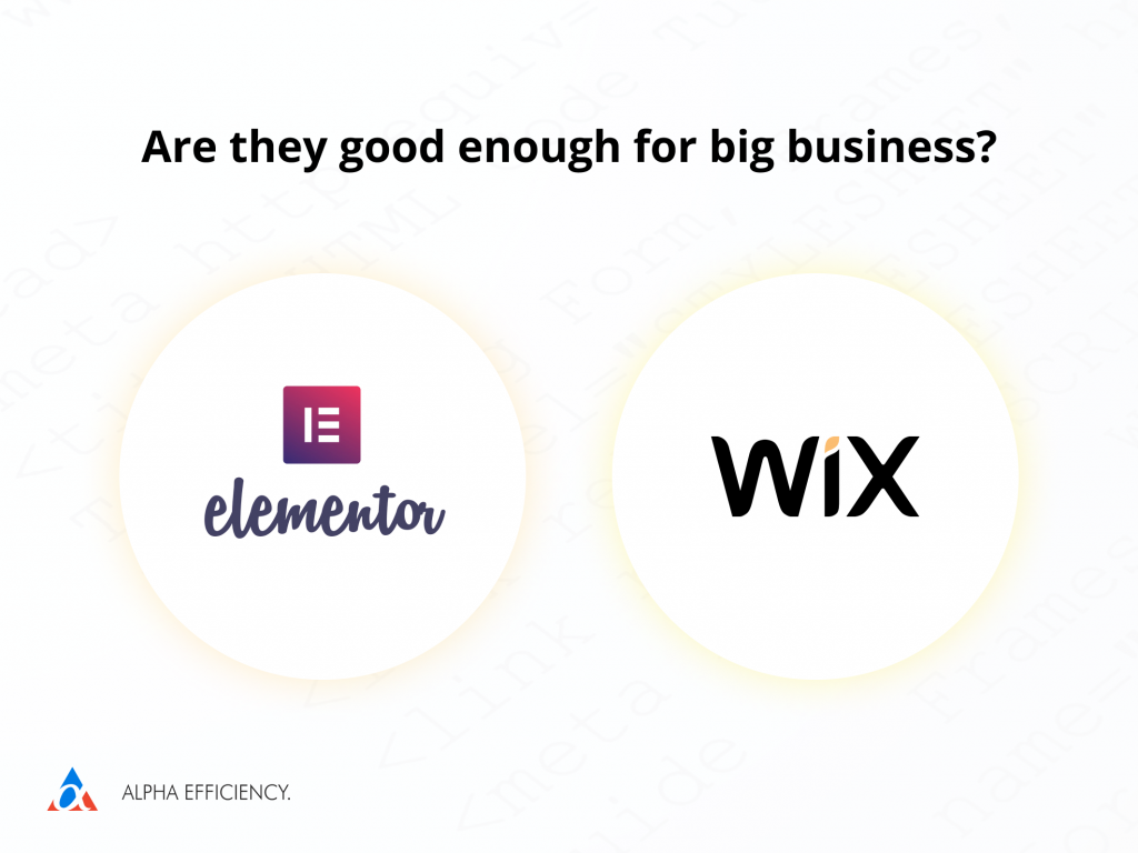 wix and elementor are they good