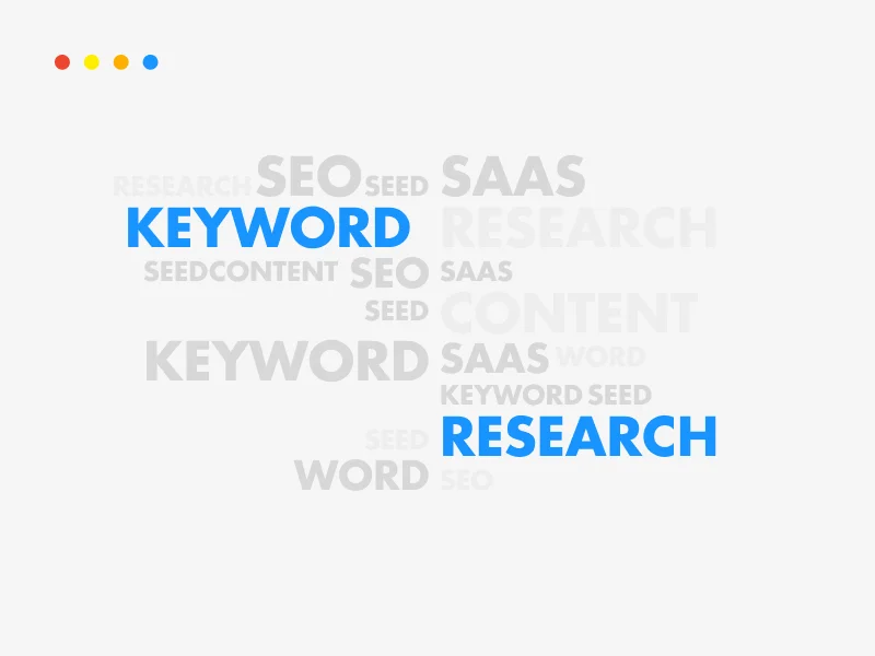 Keyword research for SaaS SEO involves identifying phrases that people often use when searching for products similar to the ones your SaaS company offers.