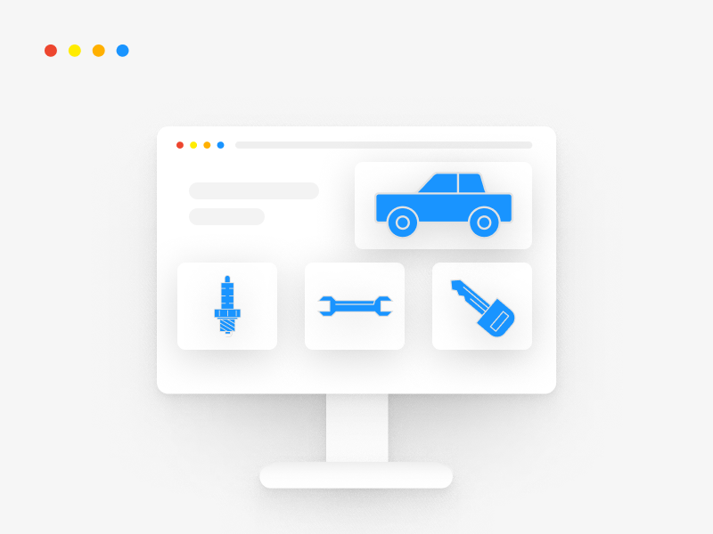 Auto parts eCommerce website development process