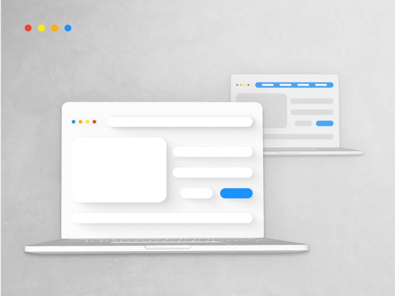 Landing pages don't have a navigation bar, as they need to be single-focused.