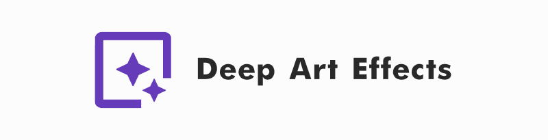 Deep Art Effects logo - one of the most popular AI graphic design tools.