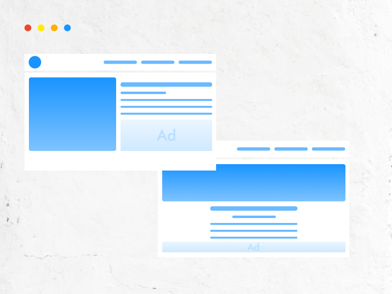 Create a page for each ad