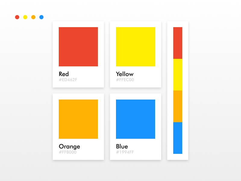 Color palette for website branding