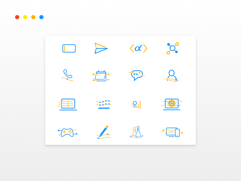 Custom website icons