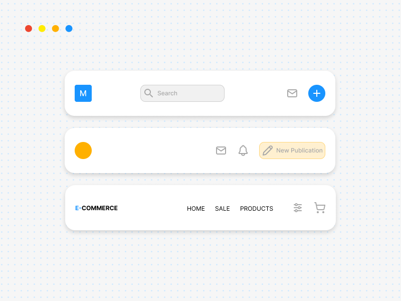 Designing navigation bar in Figma