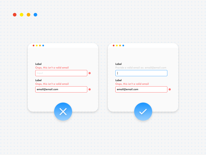 Inline validation for forms