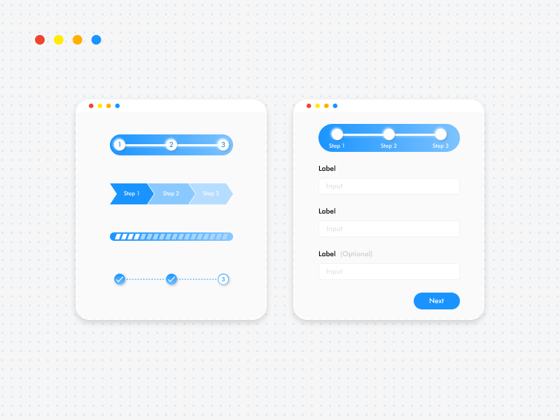 Progress bar form UI design