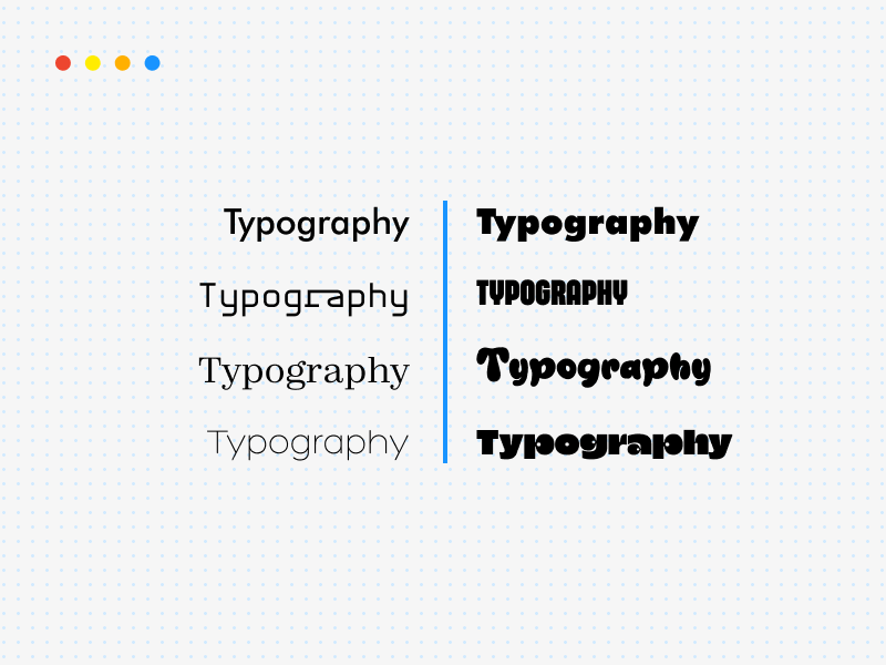 Texts, fonts, sizes