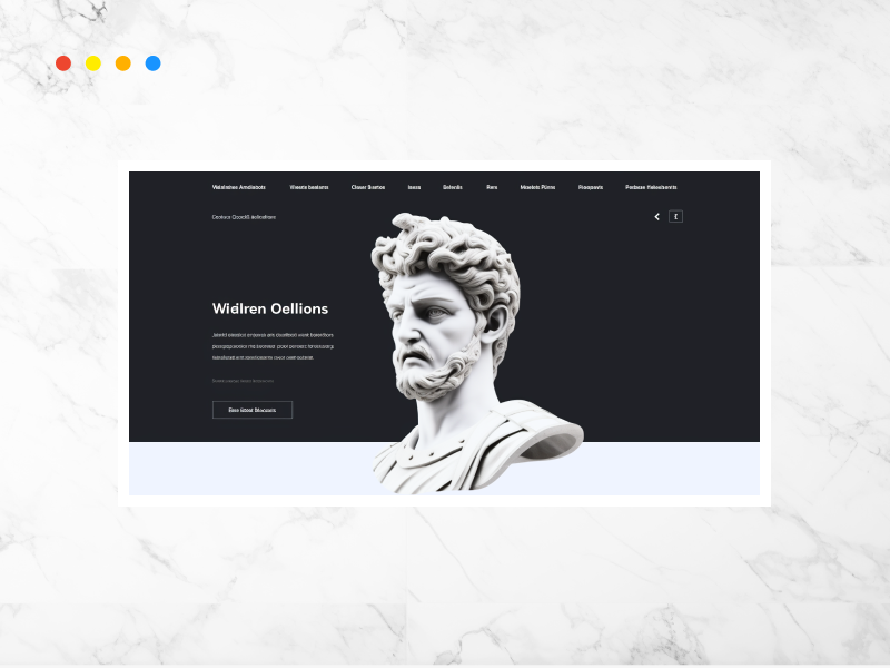Website hero section example