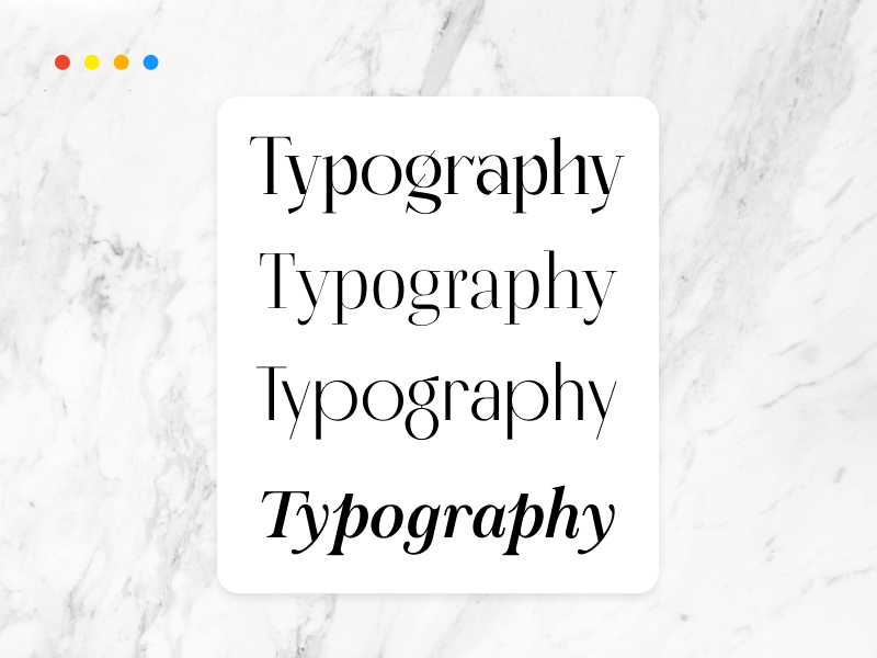 luxury typography