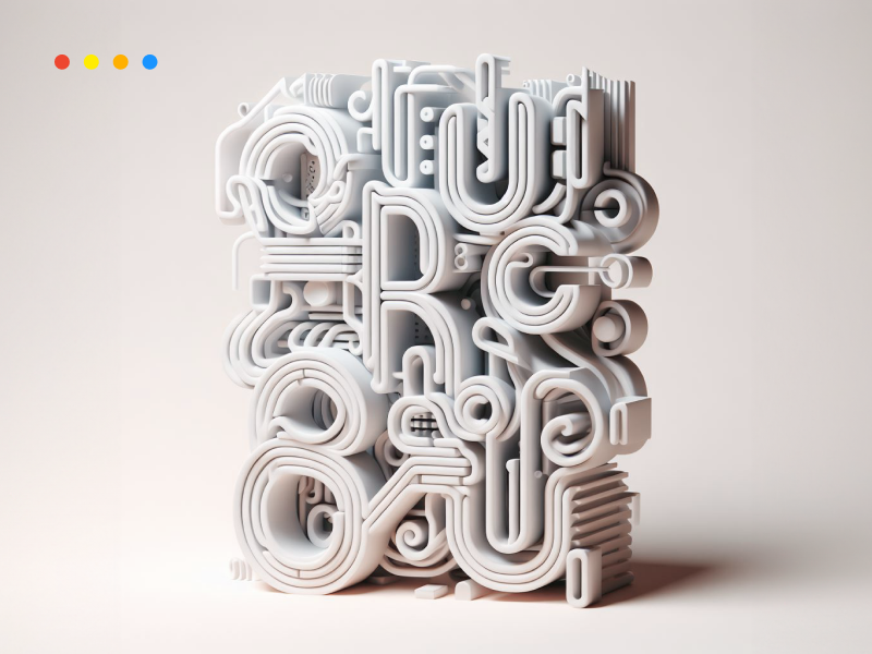 3D experimental typography