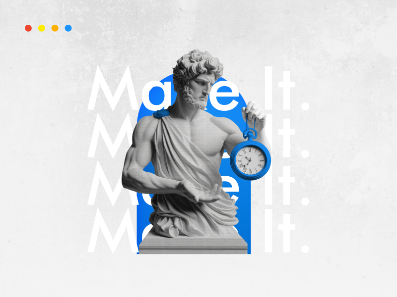 Agressive message repetition in maximalist graphic design