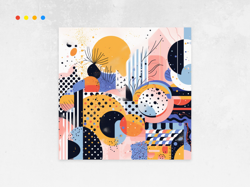 Conflicting themes, patterns, and textures in graphic design