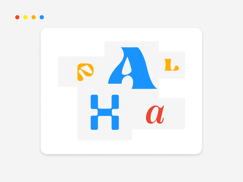 Experimental typography trend