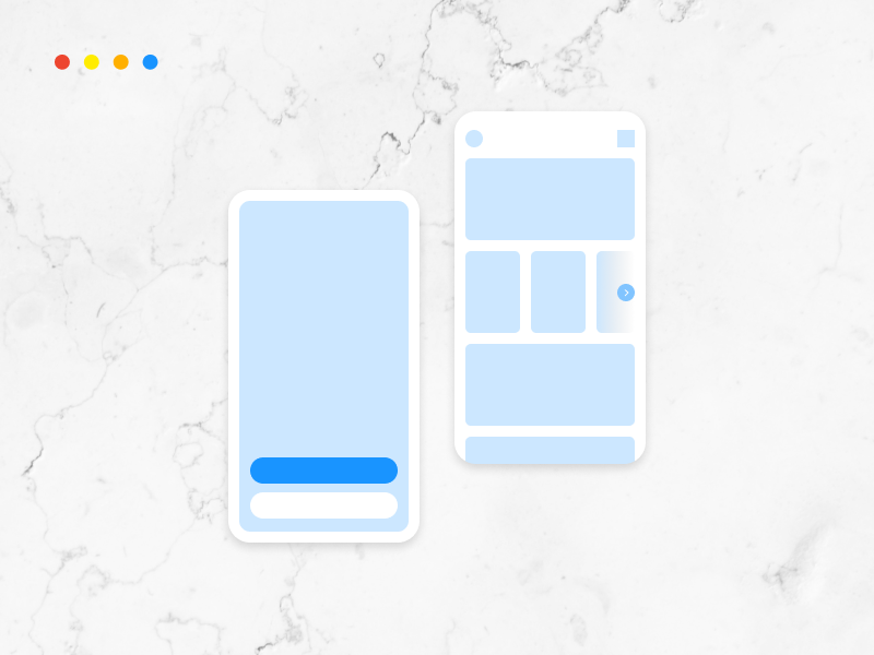 Modern buttonless UI design