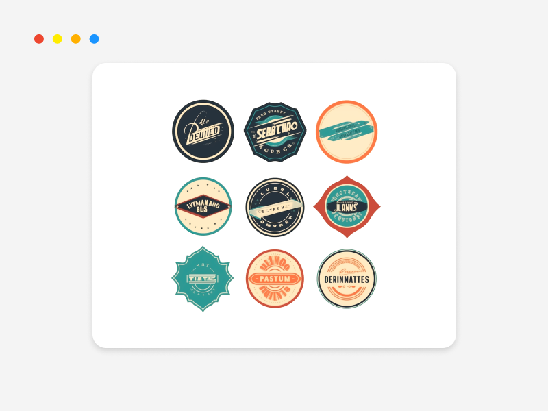 Retro graphic design trend