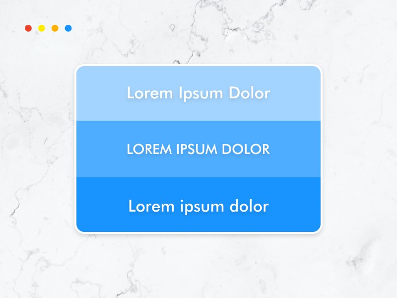 Text cases examples for headline design