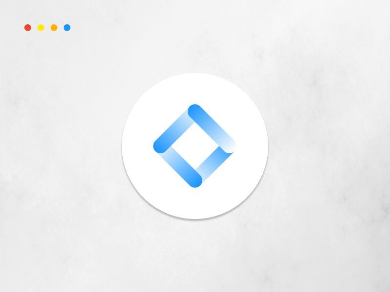 Abstract pixel logo