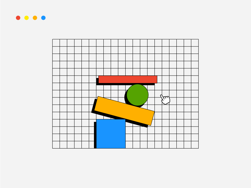 Asymmetrical graphic design example