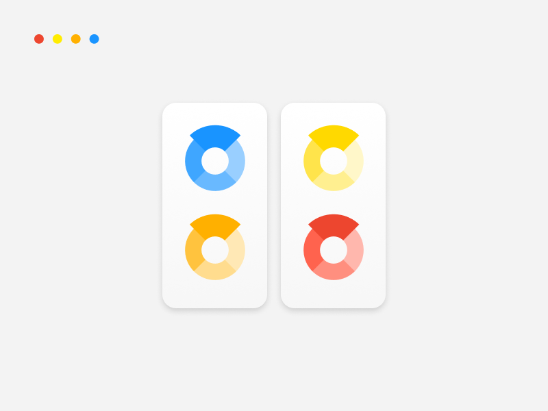 Complementary color scheme example
