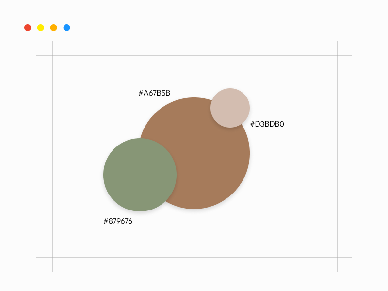 Earth tones minimalist color palette
