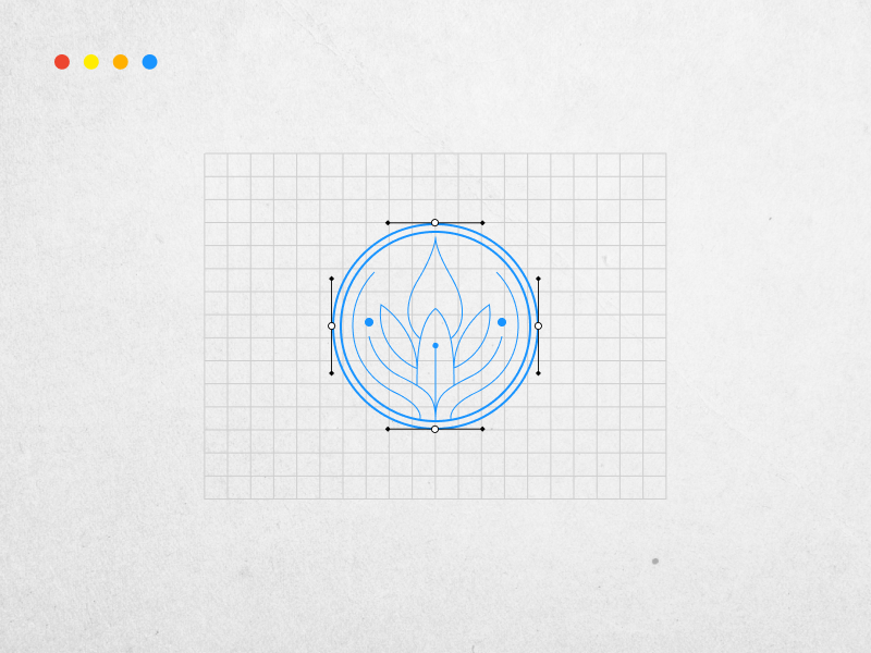 How to sketch a gradient logo