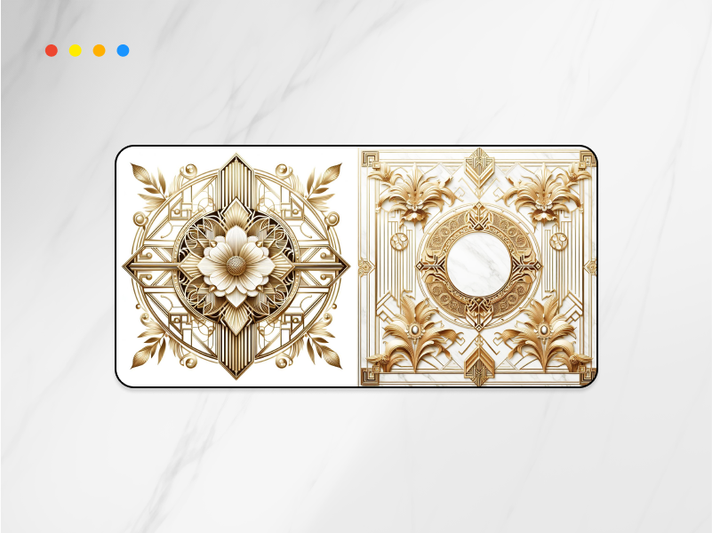 Luxurious motifs for Art Deco logo