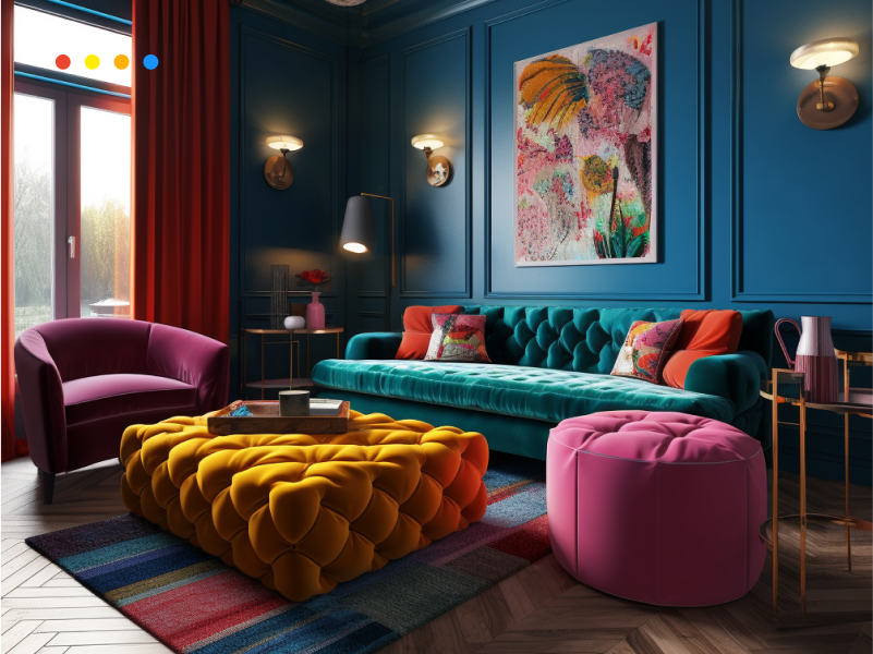 Maximalist color palette