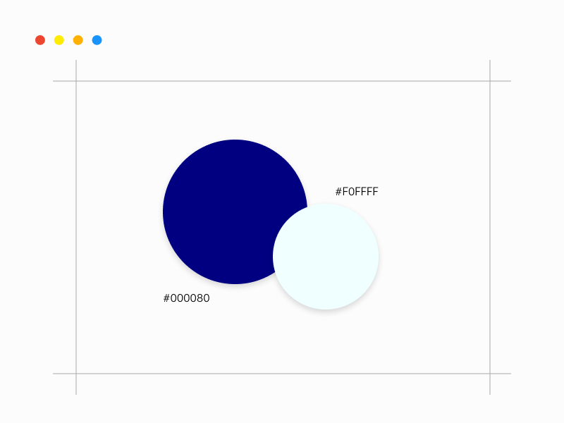 Oceanic Blues minimalist color palette