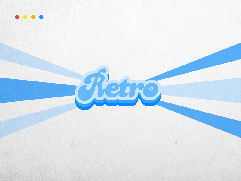 Retro font design