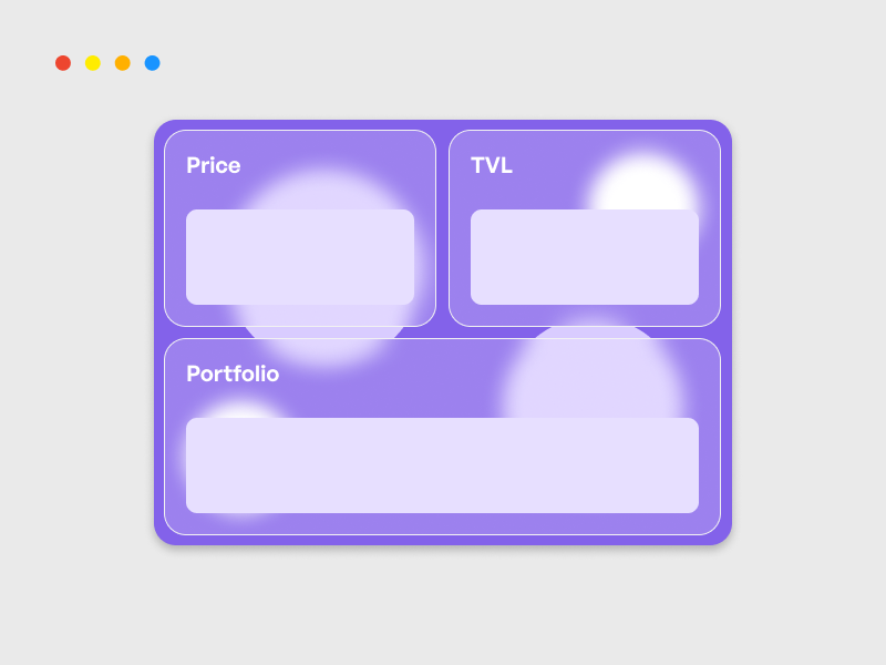 Differentiating dashboard sections