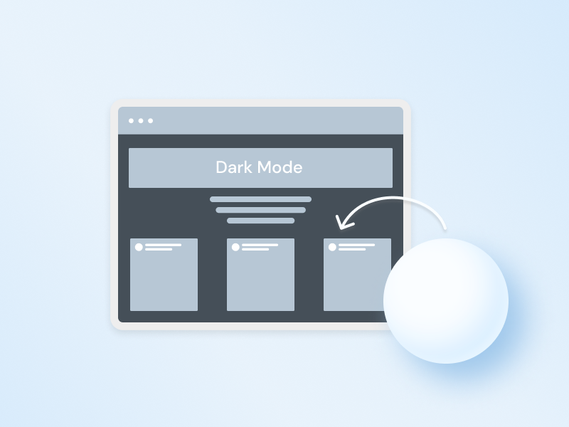Claymorphism in dark mode