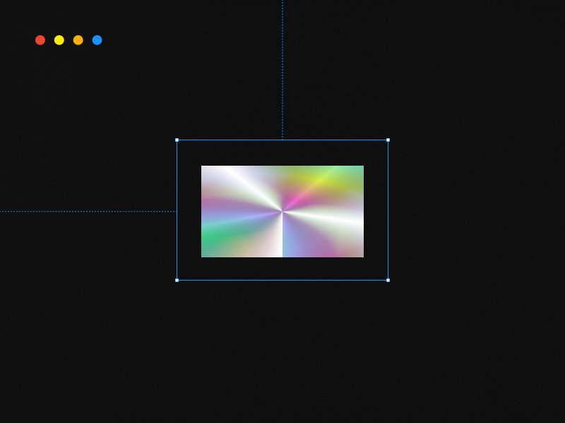 Rainbow colors holographic effect