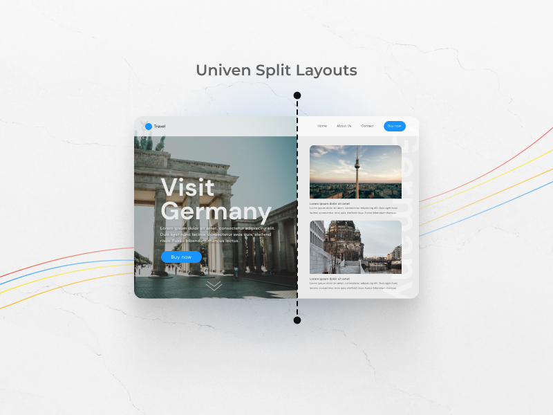 Uneven split layout