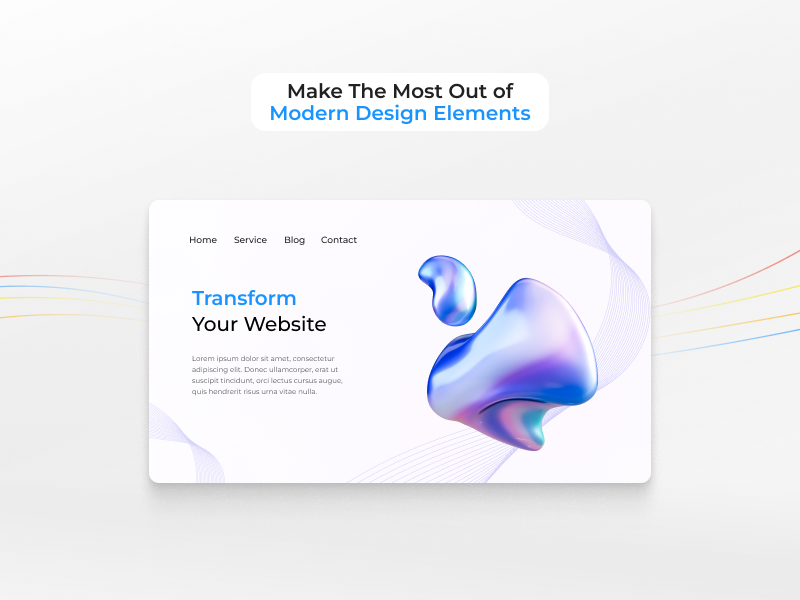 Using modern design elements