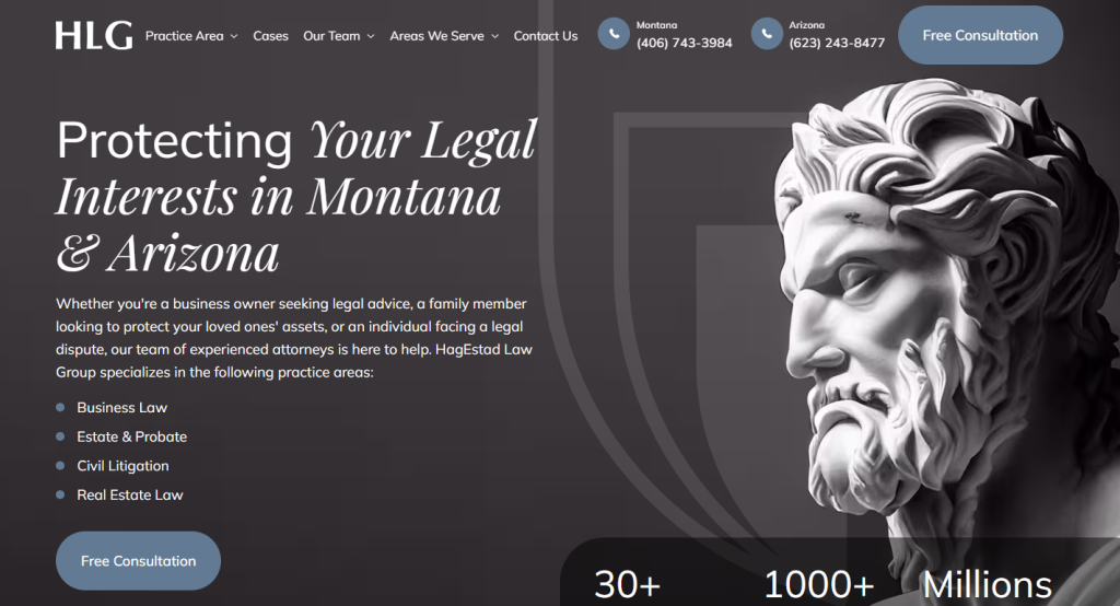 Hagestad Law – Empathetic, clear, and accessible law firm website.