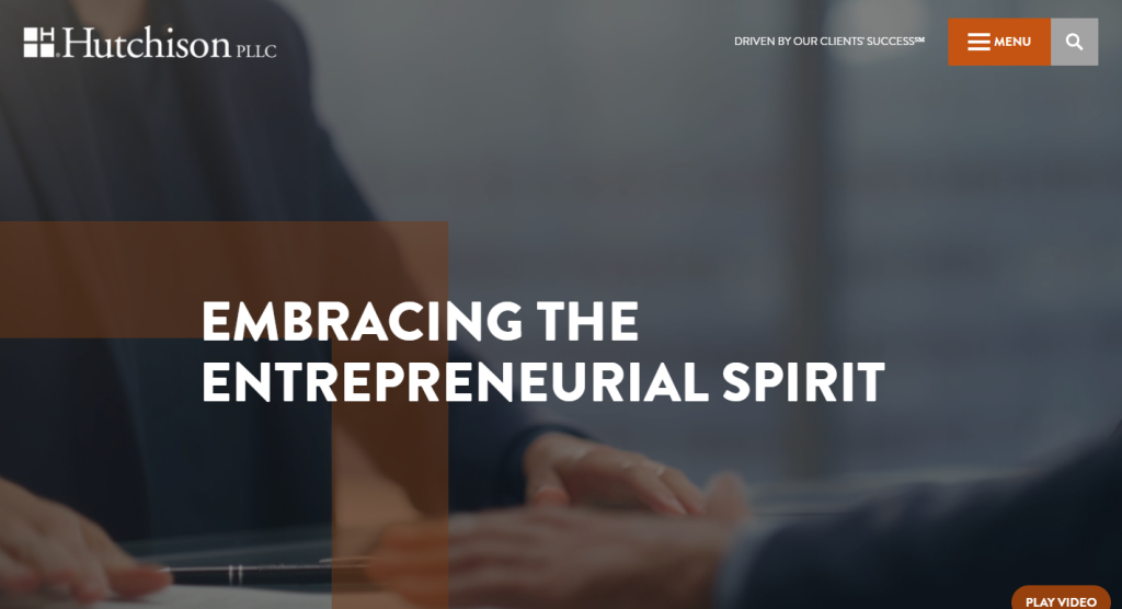 Hutchison PLLC – Tech-savvy, modern, and minimal law firm website.