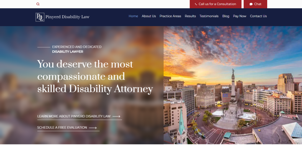 Pinyerd Law – Approachable, fast, and clear law firm website.